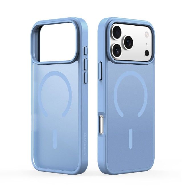 Dux Ducis - iPhone 18 Pro Max / 17 Pro Max Hülle - TPU und PC Hardcase - MagSafe kompatibel - Yind Open Ring Series - hellblau