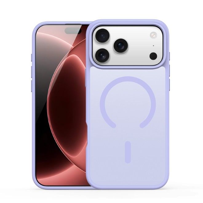 Dux Ducis - iPhone 18 Pro Max / 17 Pro Max Hülle - TPU und PC Hardcase - MagSafe kompatibel - Yind Open Ring Series - hellpurpur