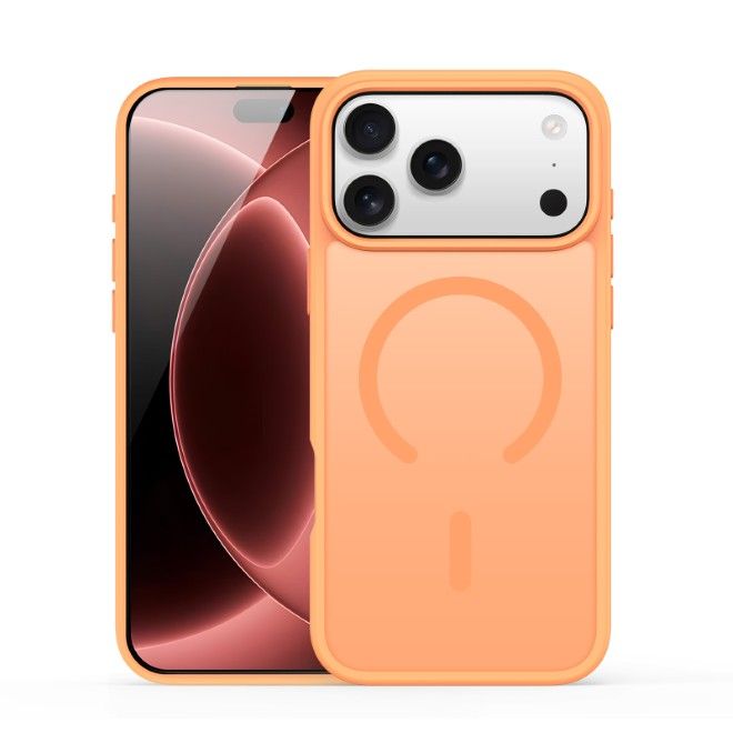Dux Ducis - iPhone 18 Pro Max / 17 Pro Max Hülle - TPU und PC Hardcase - MagSafe kompatibel - Yind Open Ring Series - orange