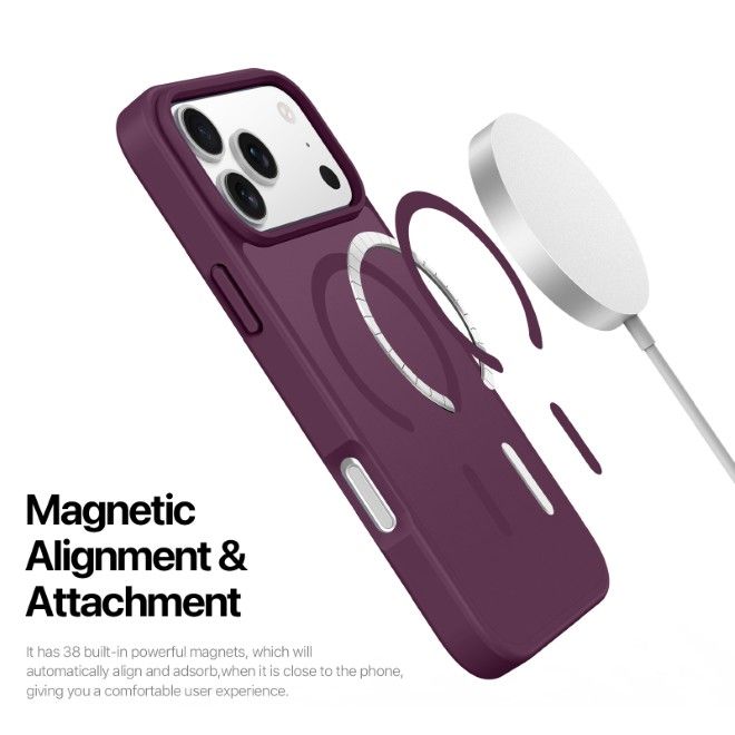 Dux Ducis - iPhone 18 Pro Max / 17 Pro Max Hülle - TPU und PC Hardcase - MagSafe kompatibel - Yind Open Ring Series - violett