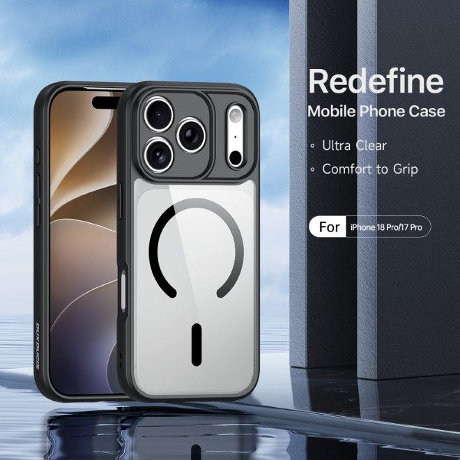 Dux Ducis - iPhone 18 Pro / 17 Pro Hülle - Hardcase - MagSafe - Aimo Mag Series - schwarz