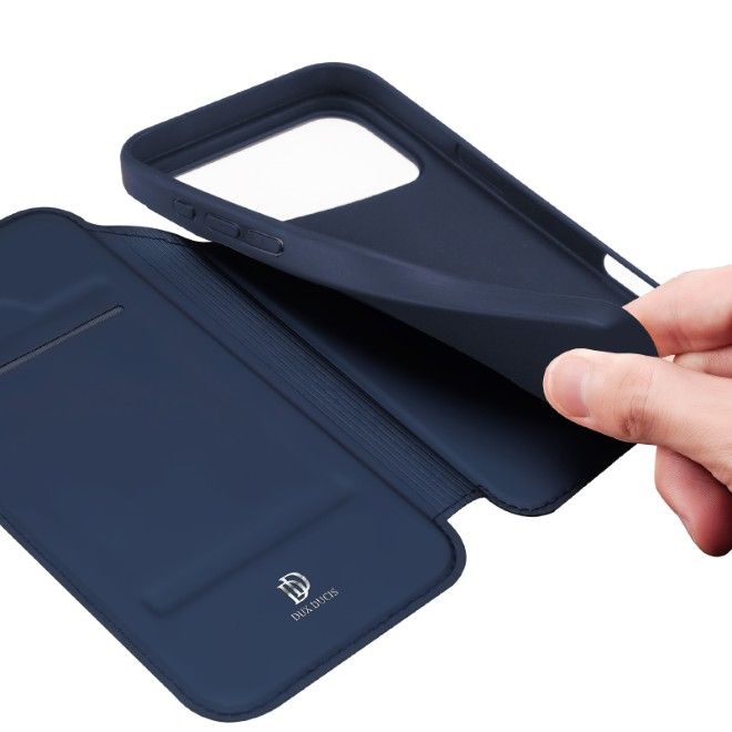 Dux Ducis - iPhone 18 Pro / 17 Pro Hülle - Handy Bookcover - Skin Pro Series - blau