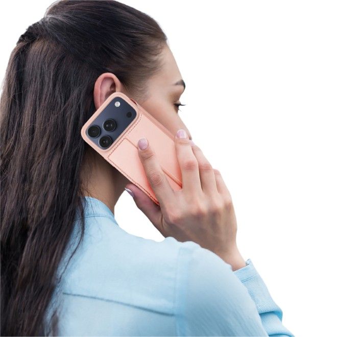 Dux Ducis - iPhone 18 Pro / 17 Pro Hülle - Handy Bookcover - Skin Pro Series - rosa