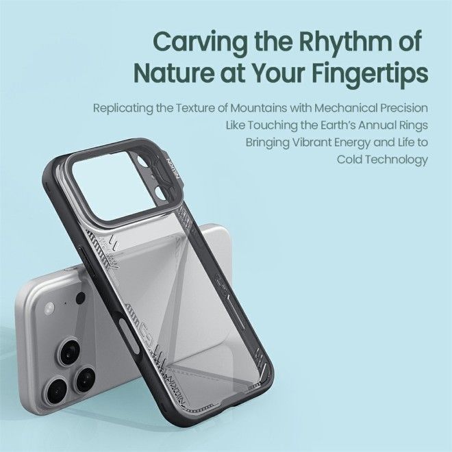 Nillkin - iPhone 18 Pro / 17 Pro Hülle - PC und TPU Hardcase - mit Standfunktion - Iceblade Prop Series - schwarz