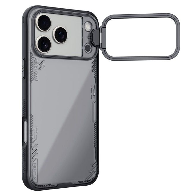 Nillkin - iPhone 18 Pro Max / 17 Pro Max Hülle - PC und TPU Hardcase - mit Standfunktion - Iceblade Prop Series - schwarz