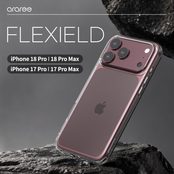 Araree - iPhone 18 Pro Max / 17 Pro Max Hülle - Case aus TPU Plastik - Anti-Slip Grip - Flexield Series - transparent