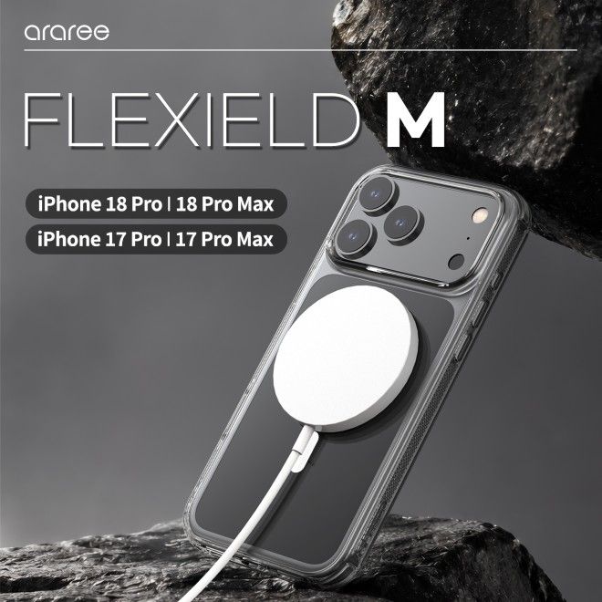 Araree - iPhone 18 Pro Max / 17 Pro Max Hülle - Case aus TPU Plastik - Anti-Slip Grip - mit MagSafe - Flexield M Series - transparent