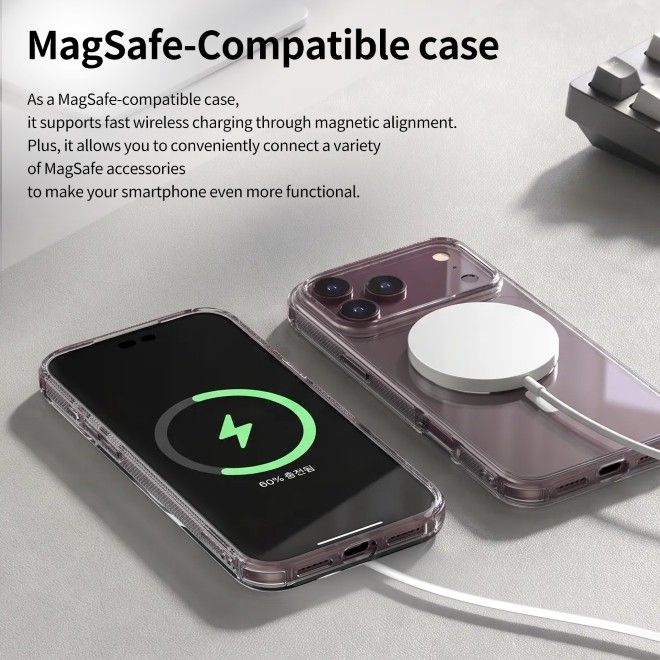 Araree - iPhone 18 Pro Max / 17 Pro Max Hülle - Case aus TPU Plastik - Anti-Slip Grip - mit MagSafe - Flexield M Series - transparent