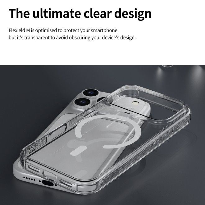 Araree - iPhone 18 Pro Max / 17 Pro Max Hülle - Case aus TPU Plastik - Anti-Slip Grip - mit MagSafe - Flexield M Series - transparent