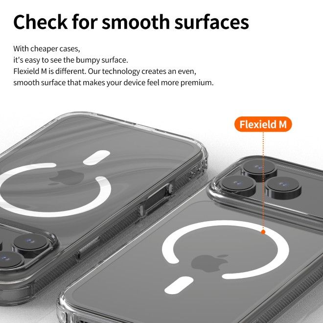 Araree - iPhone 18 Pro Max / 17 Pro Max Hülle - Case aus TPU Plastik - Anti-Slip Grip - mit MagSafe - Flexield M Series - transparent