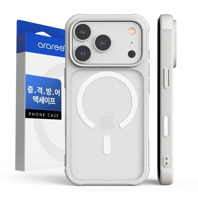 Araree - iPhone 18 Pro / 17 Pro Hülle - Hardcase aus TPU und PC - MagSafe kompatibel - Duple M Armor Series - weiss