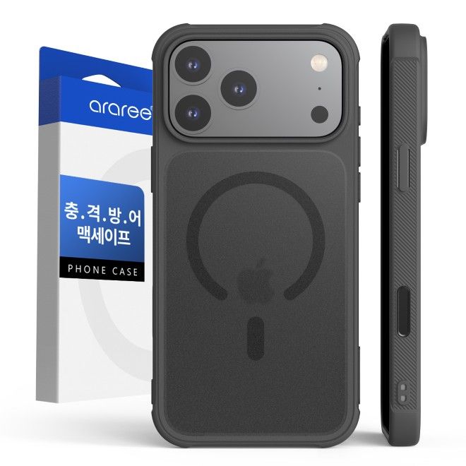 Araree - iPhone 18 Pro Max / 17 Pro Max Hülle - Hardcase aus TPU und PC - MagSafe kompatibel - Duple M Armor Series - schwarz