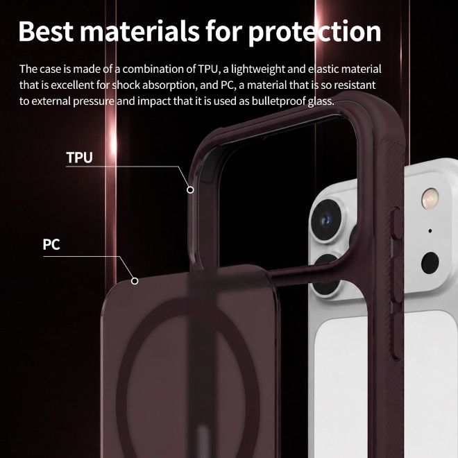 Araree - iPhone 18 Pro Max / 17 Pro Max Hülle - Hardcase aus TPU und PC - MagSafe kompatibel - Duple M Armor Series - schwarz