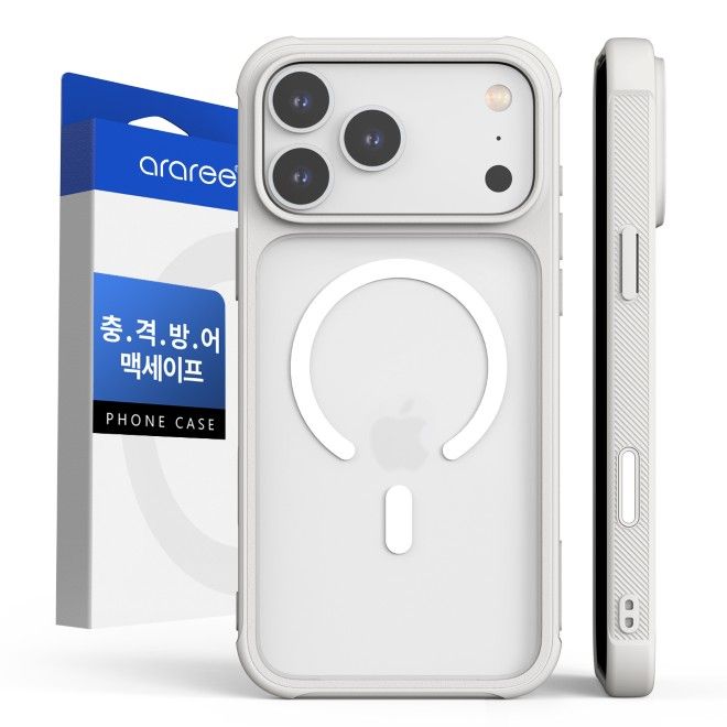 Araree - iPhone 18 Pro Max / 17 Pro Max Hülle - Hardcase aus TPU und PC - MagSafe kompatibel - Duple M Armor Series - weiss