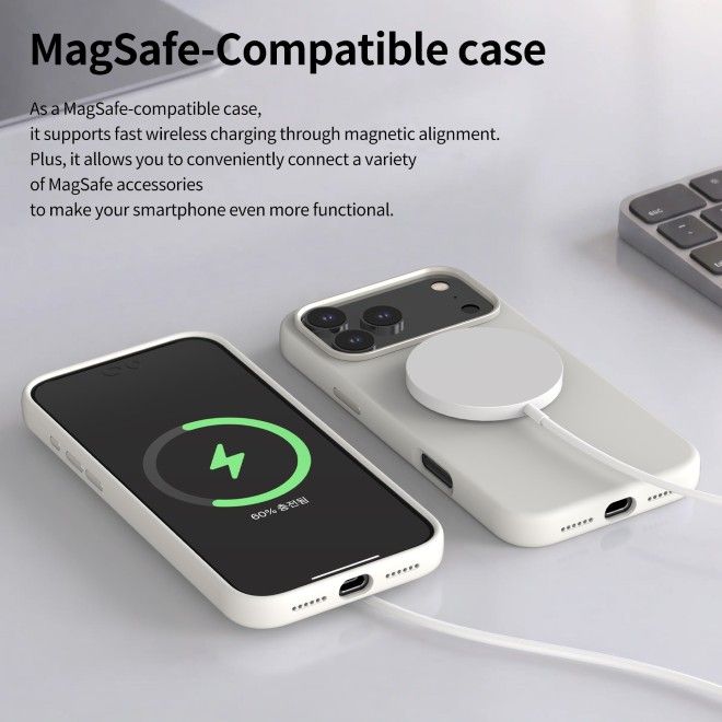 Araree - iPhone 18 Pro Max / 17 Pro Max Hülle - Silikon Softcase - MagSafe kompatibel - Typo Skin M Series - schwarz