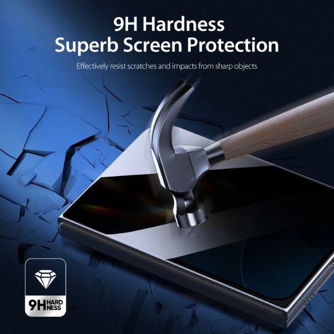 Dux Ducis - iPhone Duo Privacy Schutzglas Frontdisplayschutz - PR-2.5D-R Series - schwarz