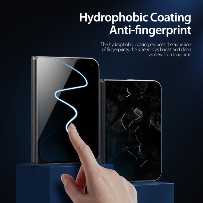 Dux Ducis - iPhone Duo Privacy Schutzglas Frontdisplayschutz - PR-2.5D-R Series - schwarz