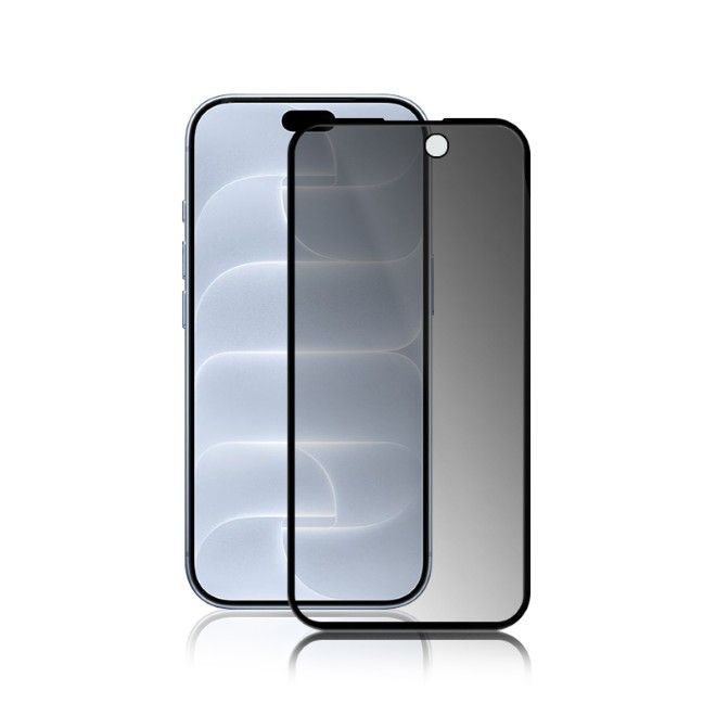 iPhone 18 Pro / 17 Pro Privacy Panzerglas 3D Full Cover - Displayschutz (0.33 mm) - schwarz
