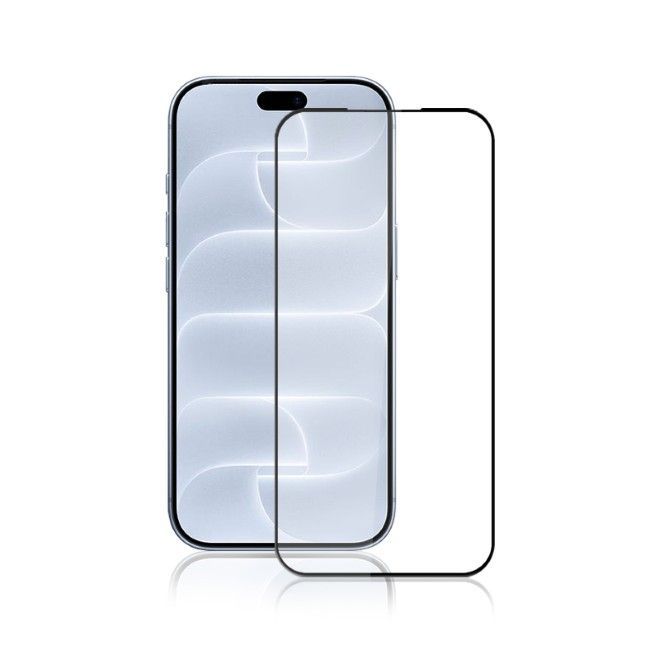 iPhone 18 Pro / 17 Pro Panzerglas 2.5D Full Cover - Full Glue Displayschutz (0.33 mm) - schwarz