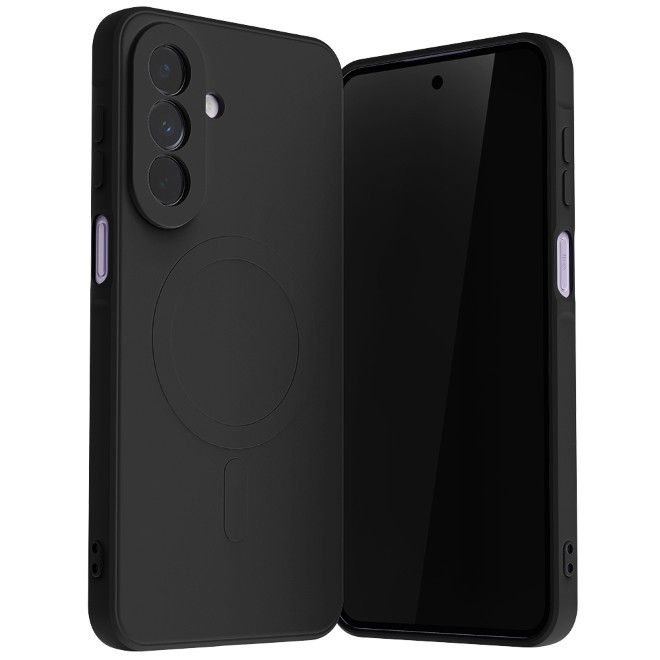 Goospery - Samsung Galaxy A27 Hülle - Pure MagSafe Silicone Case Series - schwarz