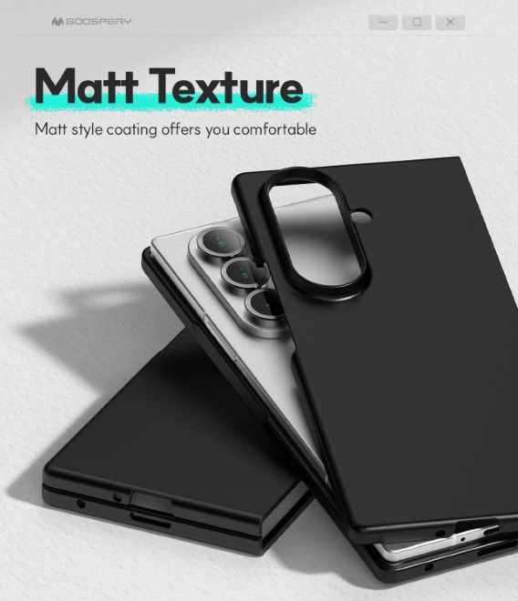 Goospery - Samsung Galaxy Z Fold8 Ultra Hülle - Hardcase - Fard Series - schwarz