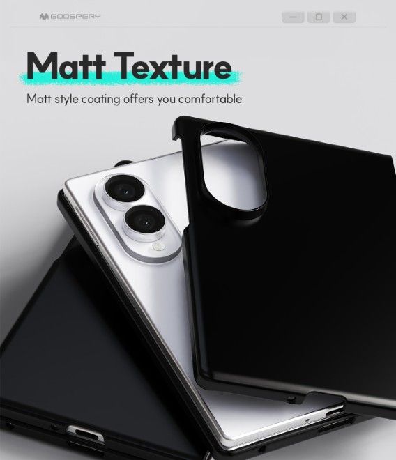 Goospery - Samsung Galaxy Z Fold8 Hülle - Hardcase - Fard Series - schwarz