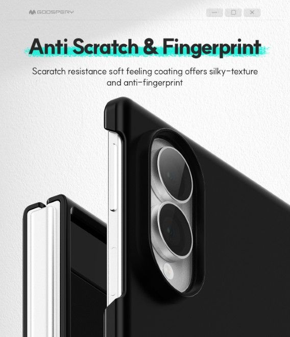 Goospery - Samsung Galaxy Z Fold8 Hülle - Hardcase - Fard Series - schwarz