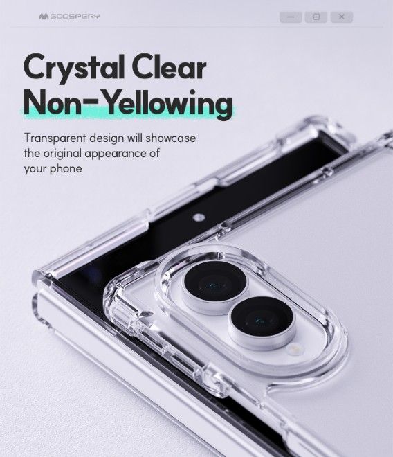 Goospery - Samsung Galaxy Z Fold8 Hülle - Super Protect Case Series - transparent