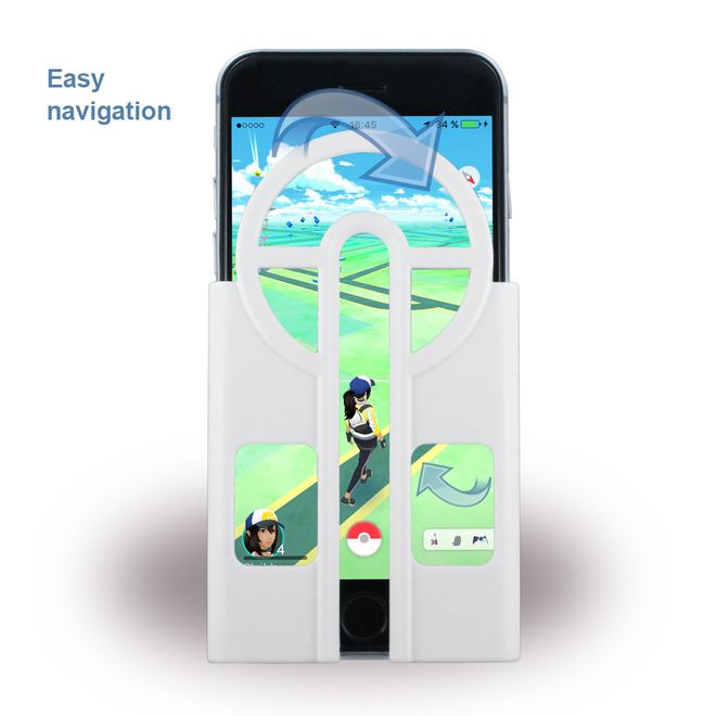 Cyoo - iPhone 6/6S Handy Hülle - Case aus Plastik - Aiming Case / Pokemon Go Zielhilfe - weiss