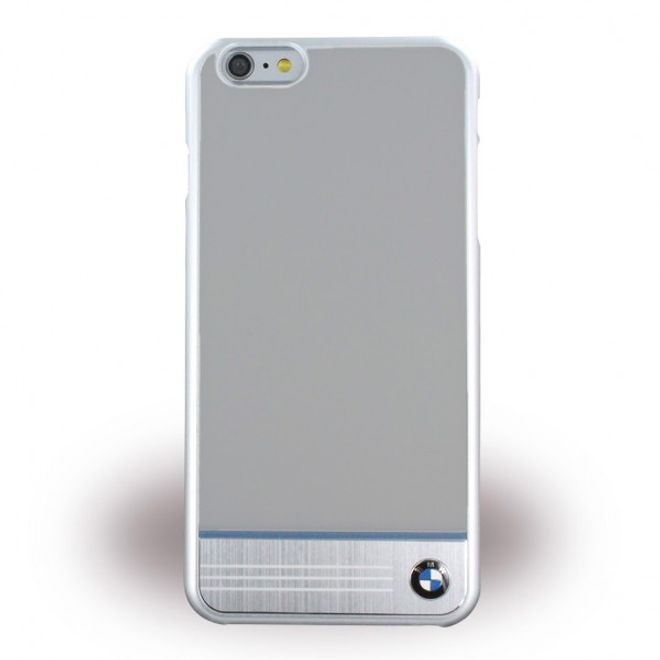 iPhone 6 Plus/6S Plus BMW Signature Alu Plate Single Hart Cover Hülle - grau