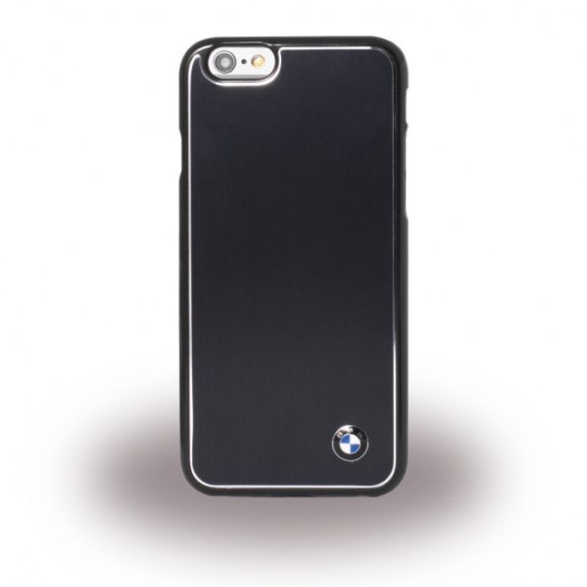 iPhone 6 Plus/6S Plus M Brushed Aluminium Hart Case Hülle - schwarz
