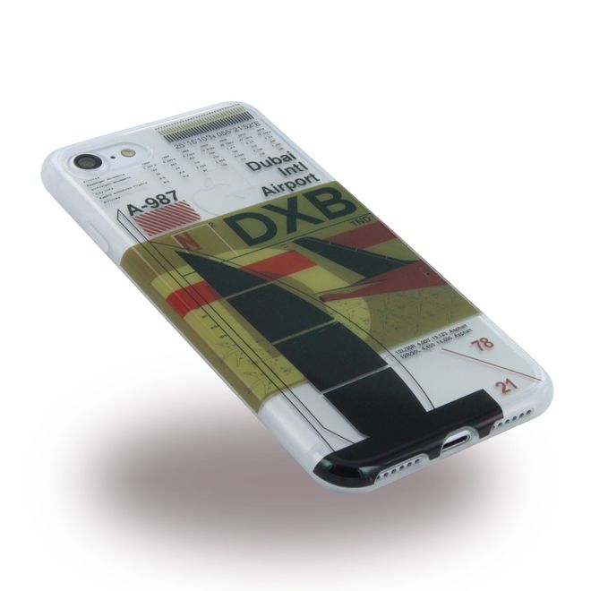 Benjamins - iPhone SE (2022) / SE (2020) / 8 / 7 Handyhülle - Case aus Silikon - Flughafen Dubai DXB - BJ7AIRDXB
