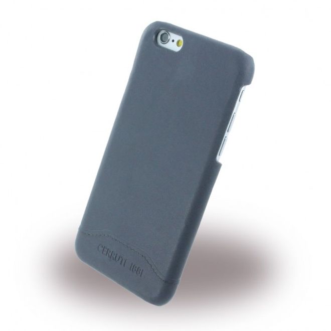 Cerruti 1881 - iPhone 6/6S Echtleder Hardcase Hülle - Smooth Split Leather - (CEHCP6SLNA) - navy