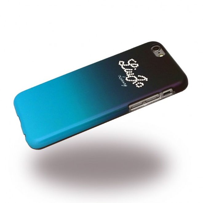 iPhone 6 Plus/6S Plus Liu Jo Hart Plastik Case Hülle mit Kristall Logo - grün
