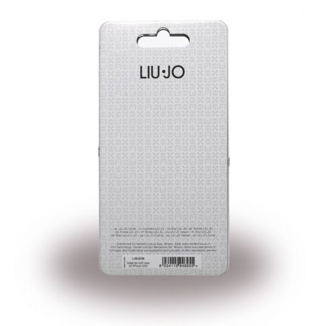 iPhone SE/5S/5 Liu Jo Hart Plastik Cover Hülle mit grossem Herz - pink