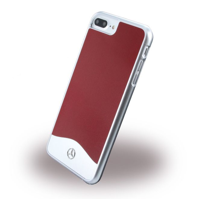 Mercedes - iPhone 8 Plus / 7 Plus Handyhülle - Case aus Hartplastik - Wave I Metallic - MEHCP7LCUALRE - rot