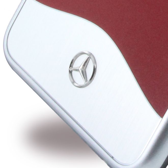 Mercedes - iPhone 8 Plus / 7 Plus Handyhülle - Case aus Hartplastik - Wave I Metallic - MEHCP7LCUALRE - rot