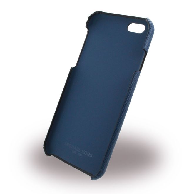 Michael Kors - iPhone 6/6S Handyhülle - Case aus Plastik/Leder - Saffiano - 39F5LELL1L - blau
