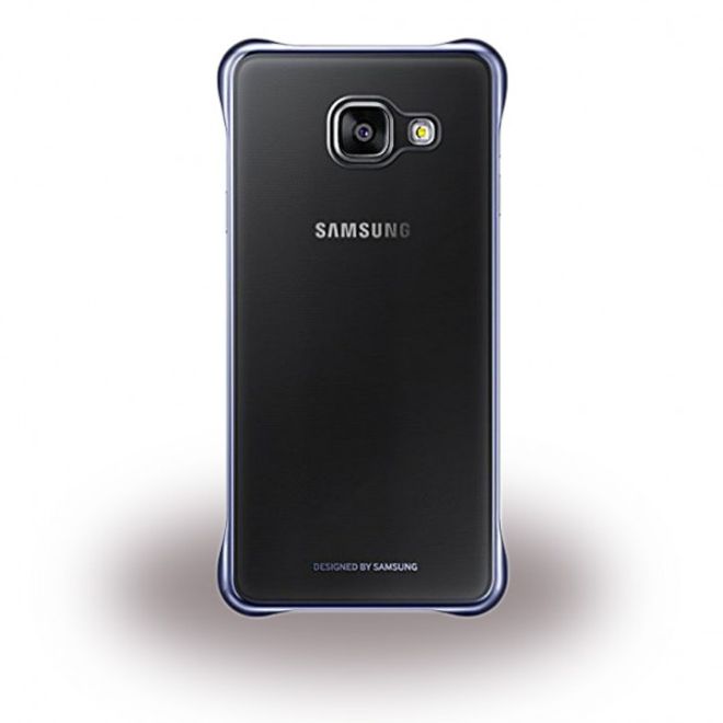 Samsung Galaxy A3 (2016) Original Clear Cover Hart Plastik Hülle - schwarz
