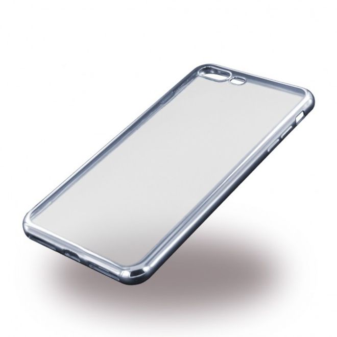 UreParts - iPhone 8 Plus / 7 Plus Handy Hülle - TPU Soft Case - mit Galvanik Look - schwarz