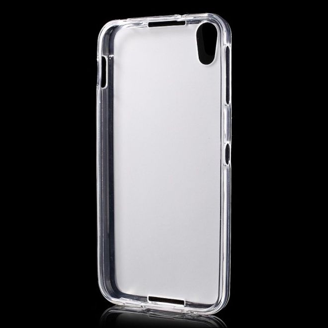 Alcatel OneTouch Idol 4 Elastische, matte Plastik Cover Hülle - transparent