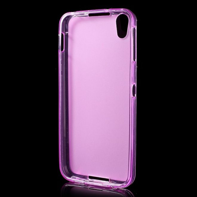 Alcatel OneTouch Idol 4 Elastische, matte Plastik Cover Hülle - rosa