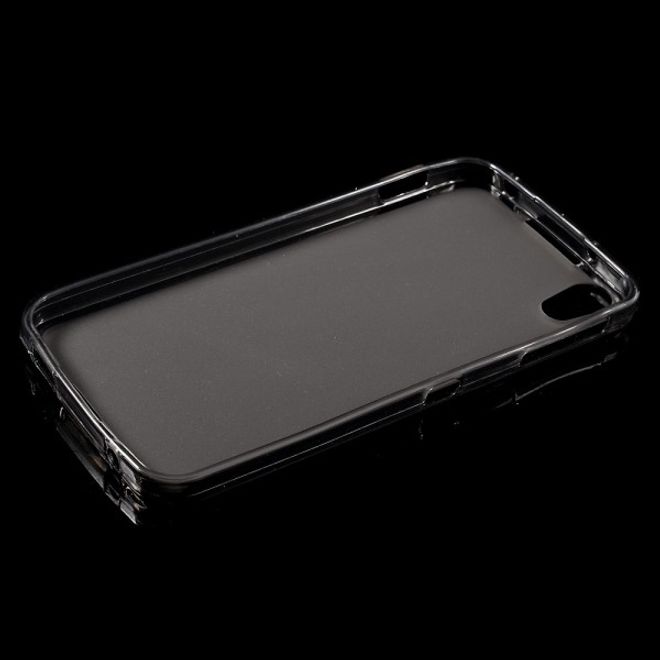 Alcatel OneTouch Idol 4 Elastische, matte Plastik Cover Hülle - grau