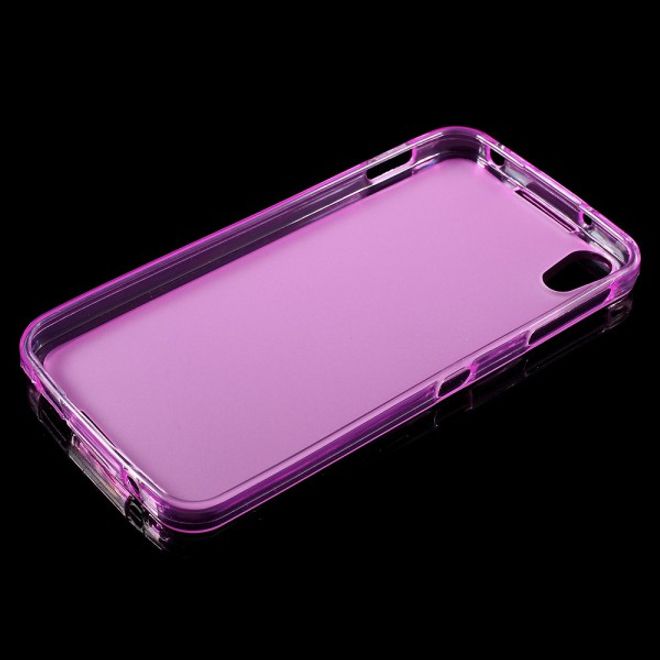 Alcatel OneTouch Idol 4 Elastische, matte Plastik Cover Hülle - rosa