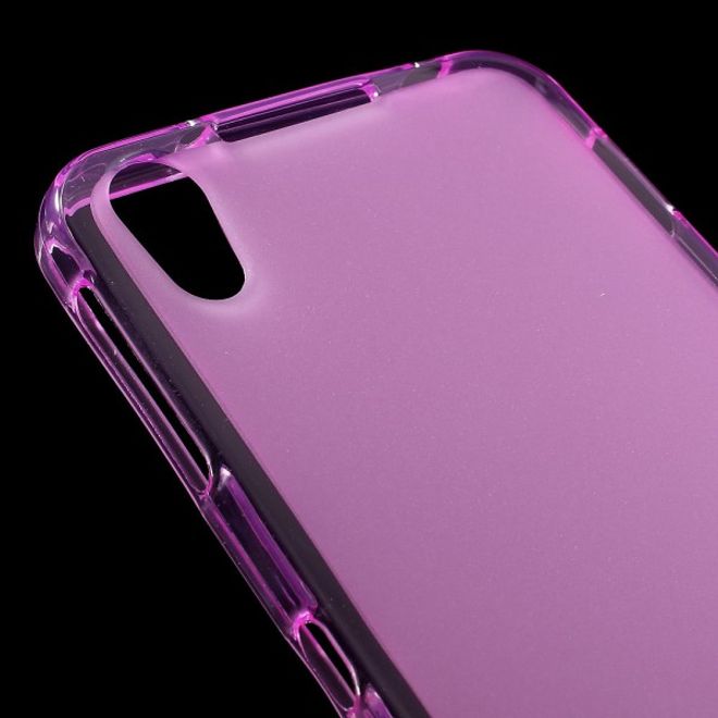 Alcatel OneTouch Idol 4 Elastische, matte Plastik Cover Hülle - rosa