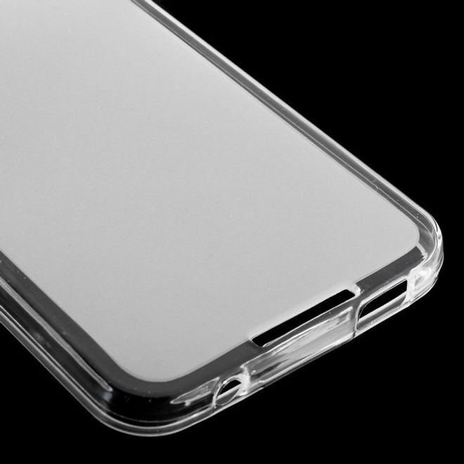 Alcatel OneTouch Idol 4 Elastische, matte Plastik Cover Hülle - transparent
