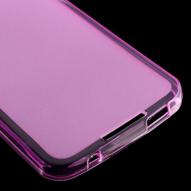 Alcatel OneTouch Idol 4 Elastische, matte Plastik Cover Hülle - rosa