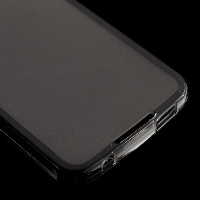 Alcatel OneTouch Idol 4 Elastische, matte Plastik Cover Hülle - grau