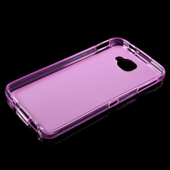 Alcatel OneTouch Idol 4S Elastische, matte Plastik Cover Hülle - rosa