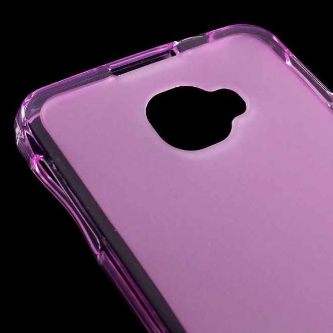 Alcatel OneTouch Idol 4S Elastische, matte Plastik Cover Hülle - rosa